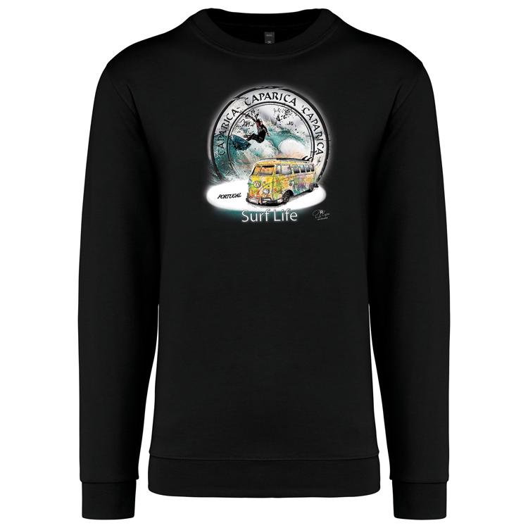 Sweatshirt Kariban sem Capuz Surf Life Caparica