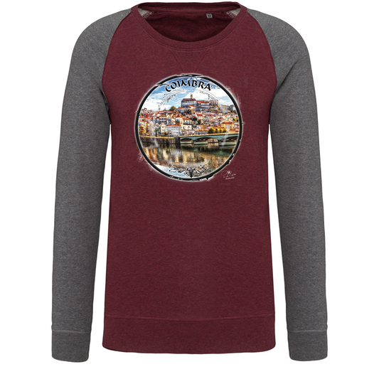 Sweatshirt Bicolor sem capuz Selo Coimbra