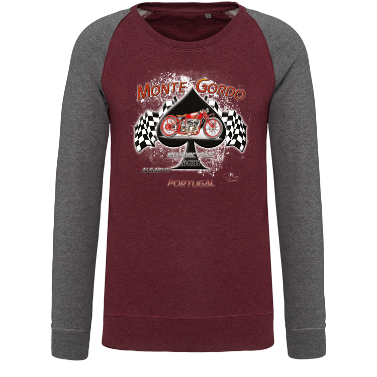 Sweatshirt Bicolor sem capuz Monte Gordo Motorcycle Show