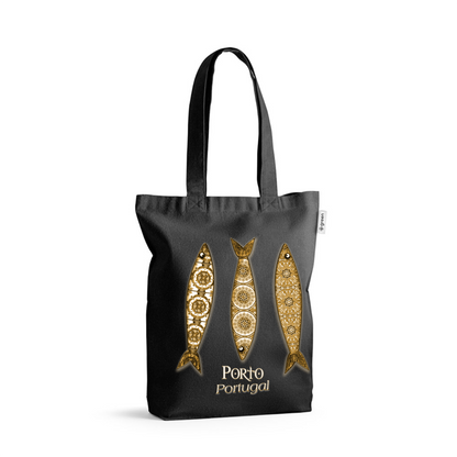 Sacos de Algodão Ecológico 220g 3 Sardinhas Porto