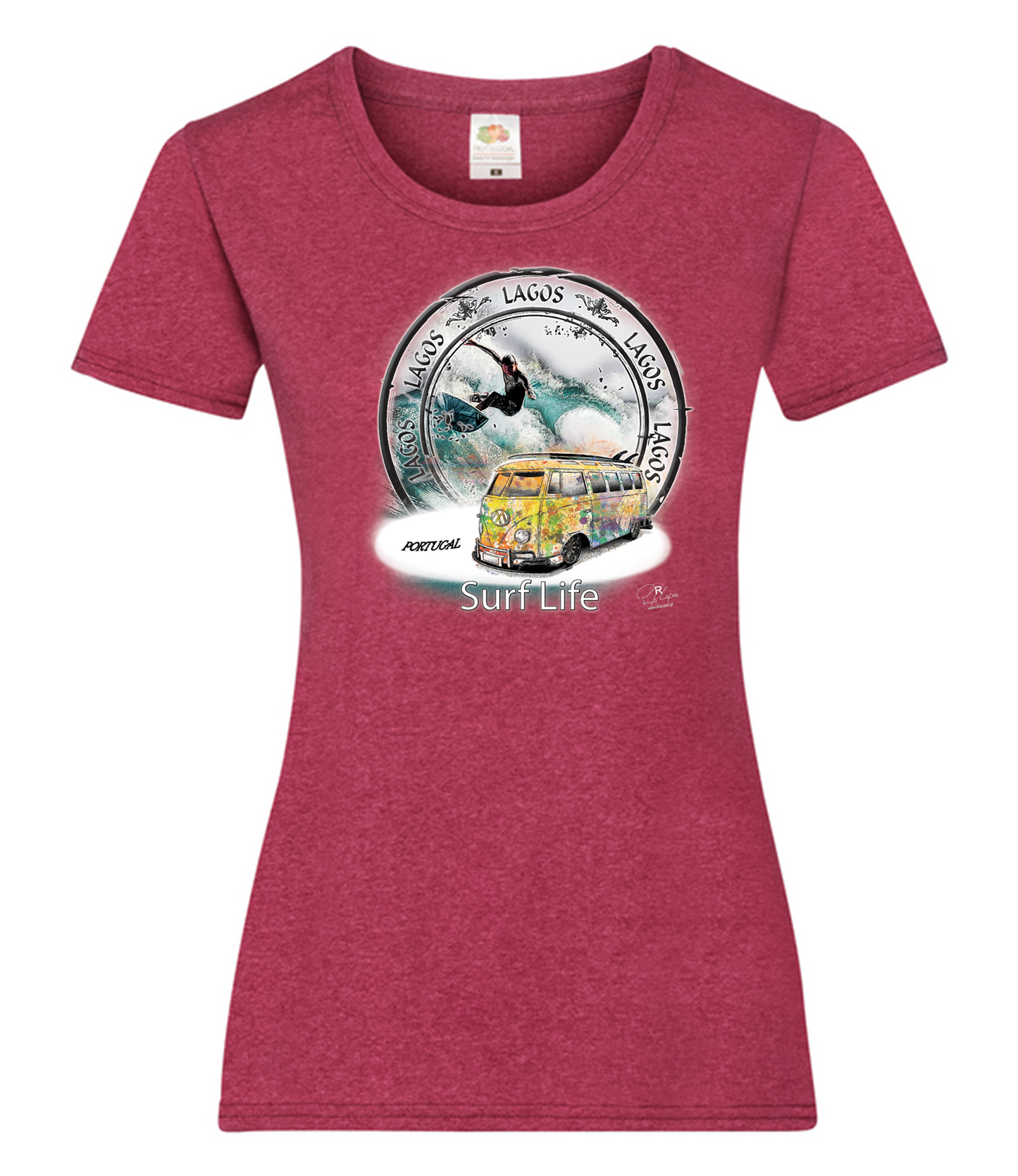 T-shirt Senhora Surf Life Lagos