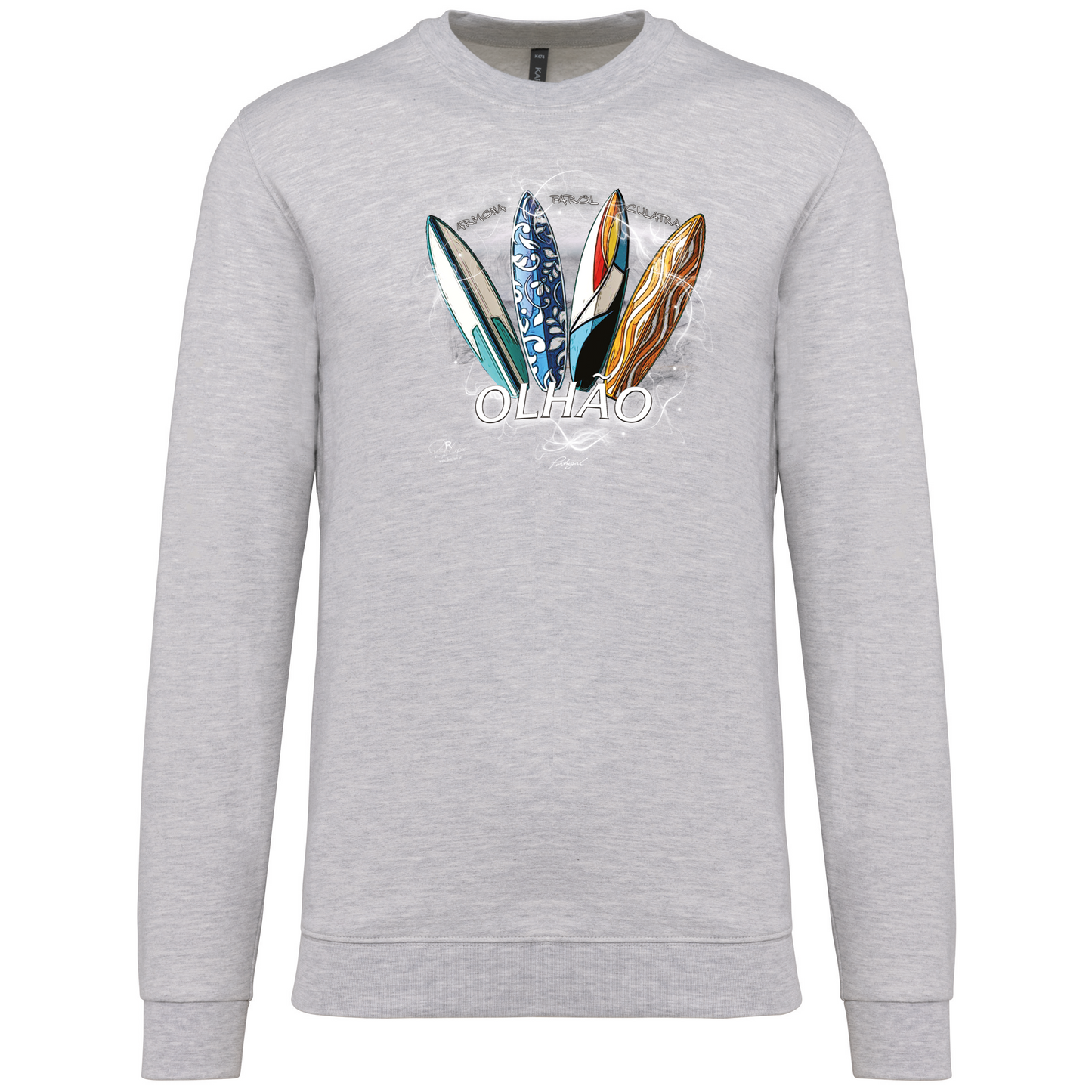Sweatshirt Kariban sem Capuz Surfboards Olhão