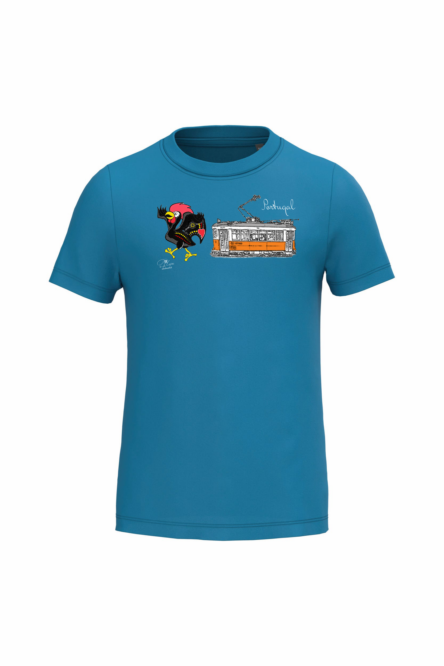 T-shirt de Criança Kariban Galo + E Portugal