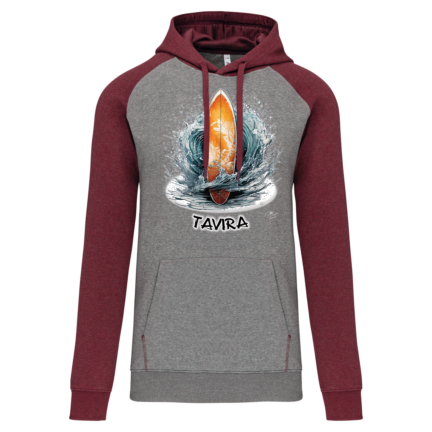 Sweatshirt Bicolor com capuz Prancha Tavira