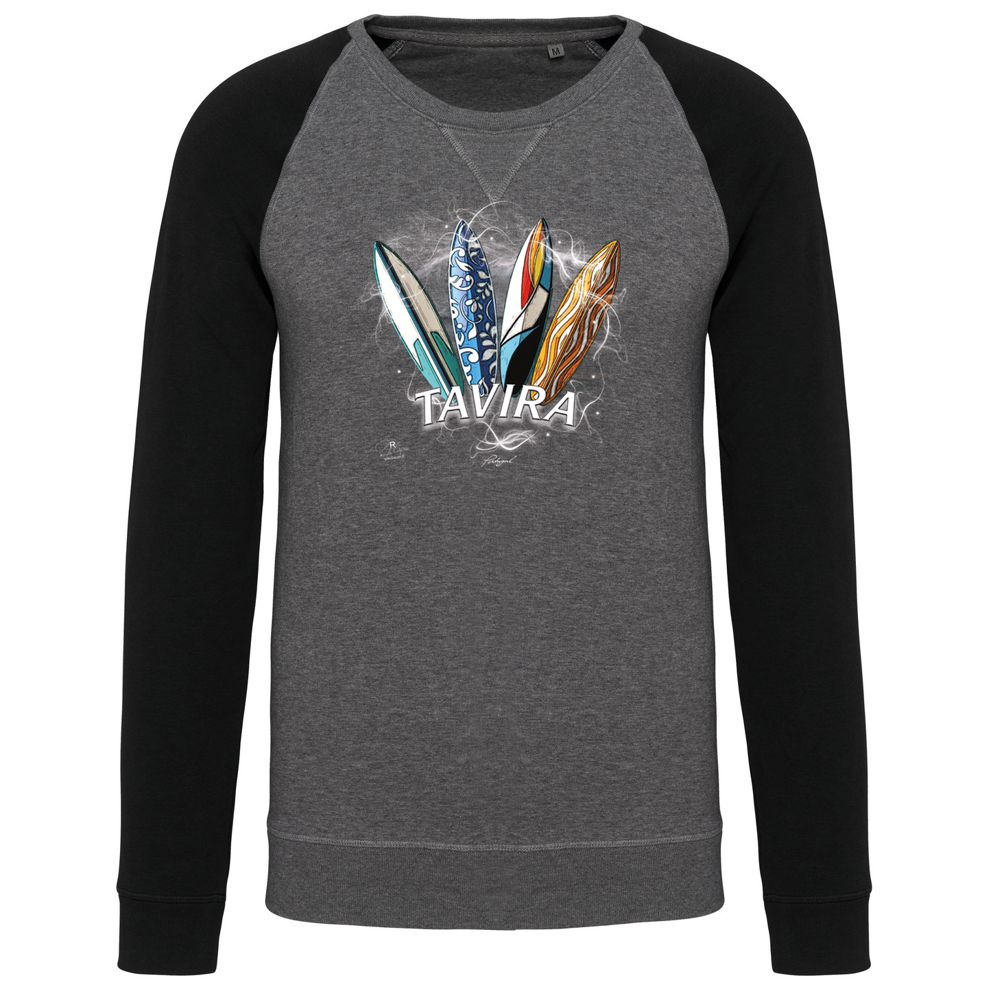 Sweatshirt Bicolor sem capuz Surfboards Tavira