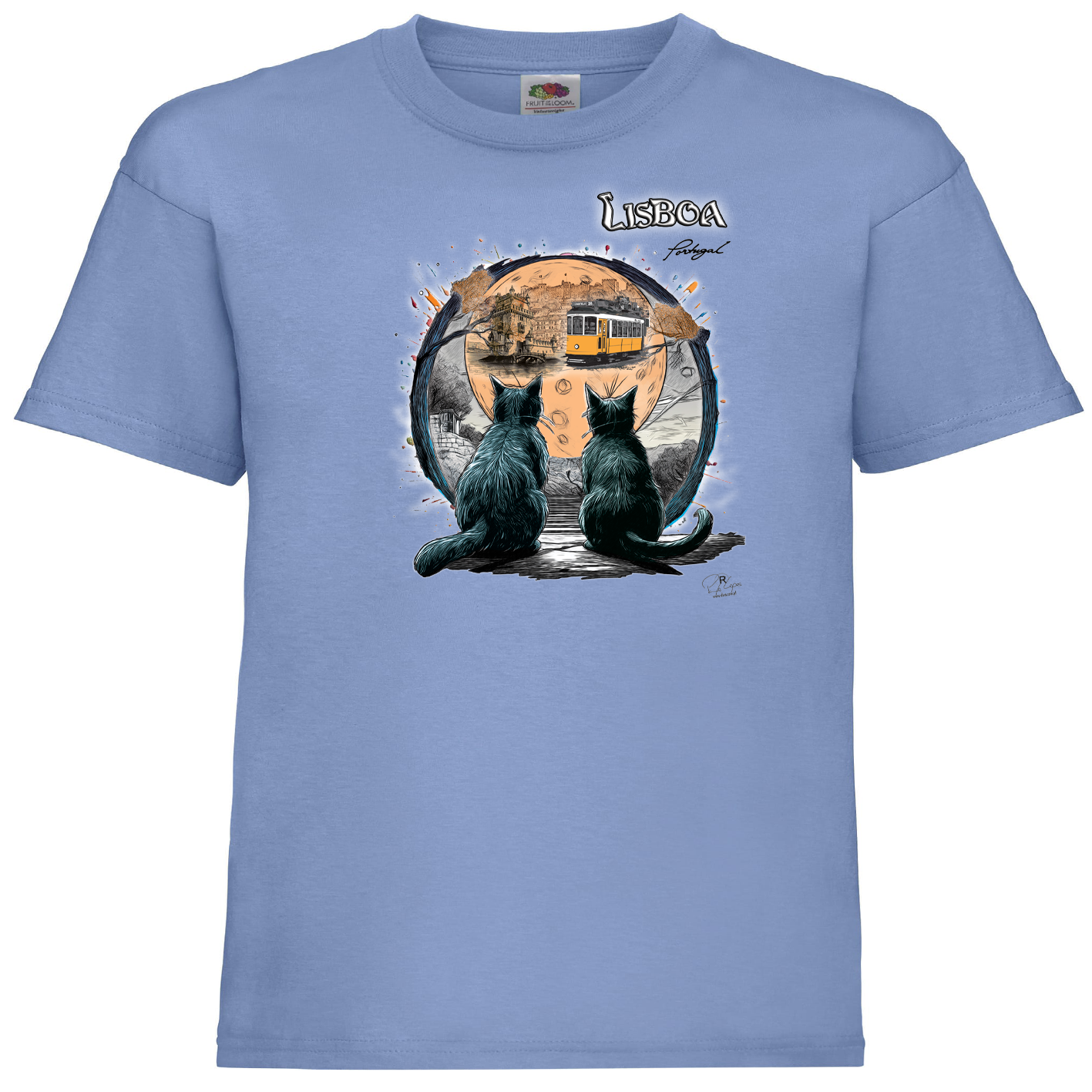 T-shirt Fruit of the Loom Kids Luar Lisboa