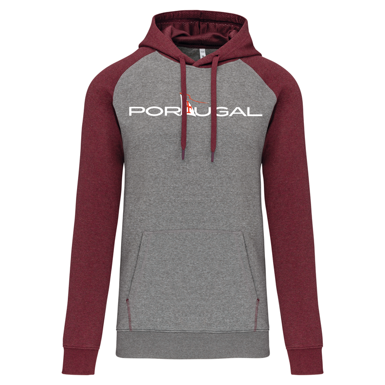Sweatshirt Bicolor com capuz Vela