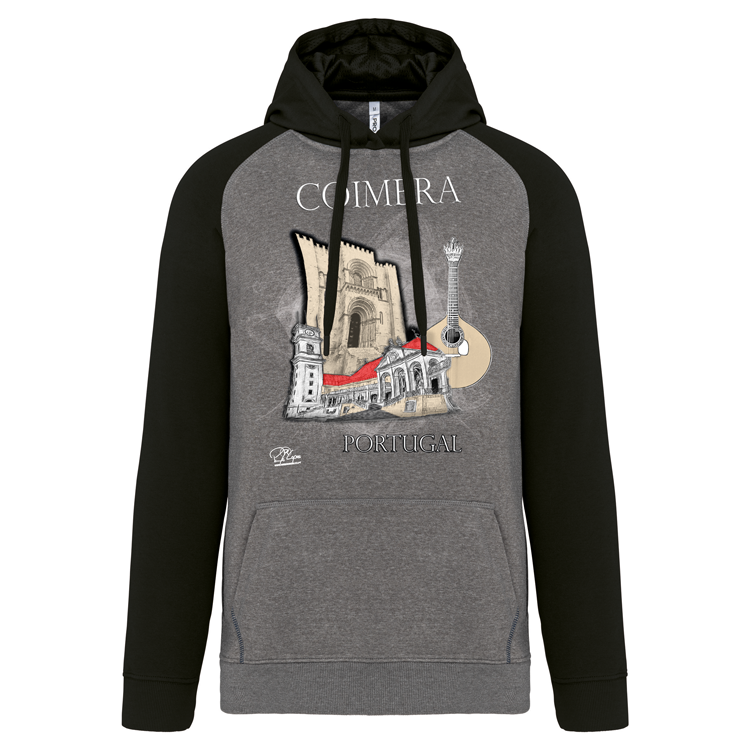 Sweatshirt Bicolor com capuz Sé de Coimbra
