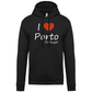 Sweatshirt Kariban com Capuz I Love Porto
