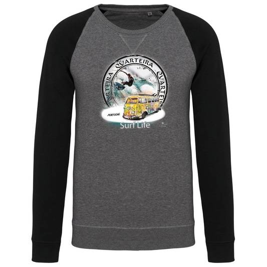 Sweatshirt Bicolor sem capuz Surf Life Quarteira