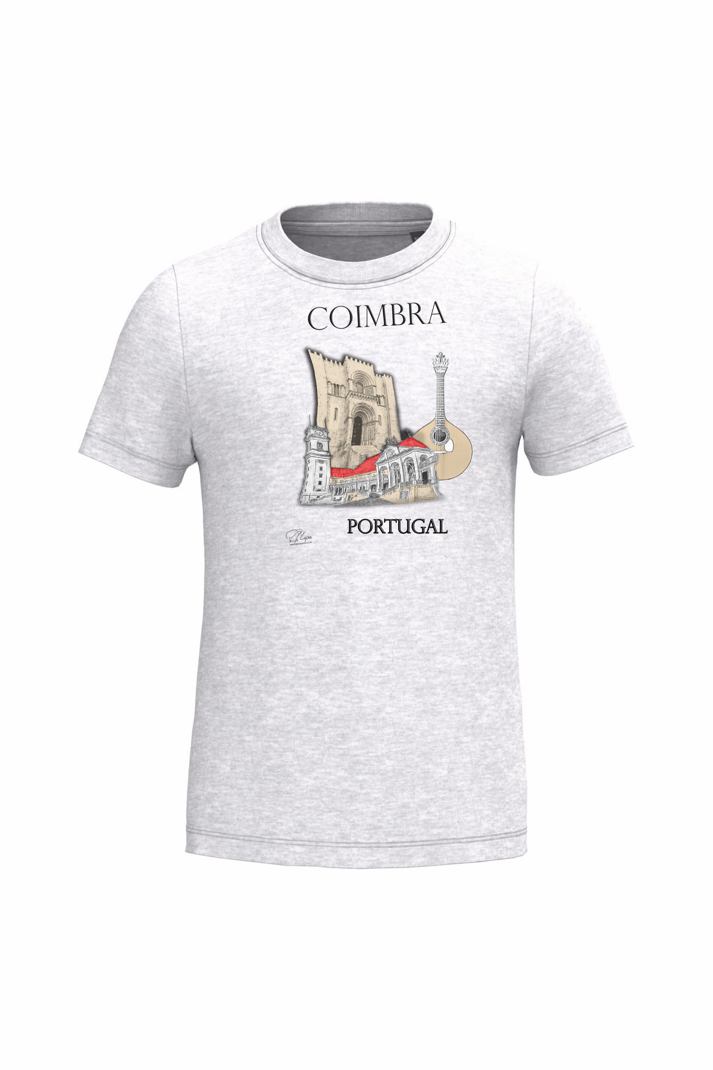 T-shirt de Criança Kariban Sé de Coimbra