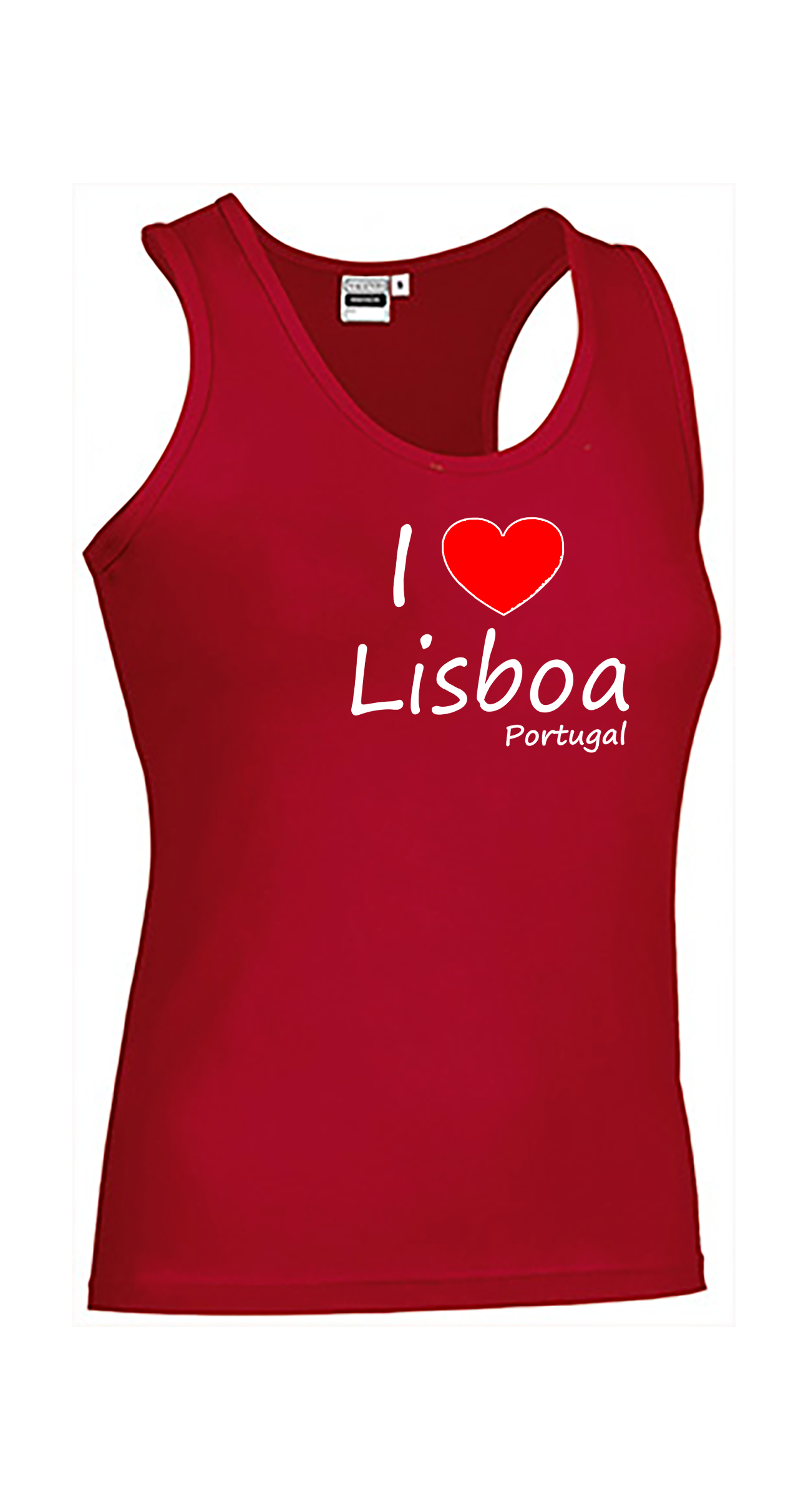 T-shirt Alças Senhora I Love Lisboa