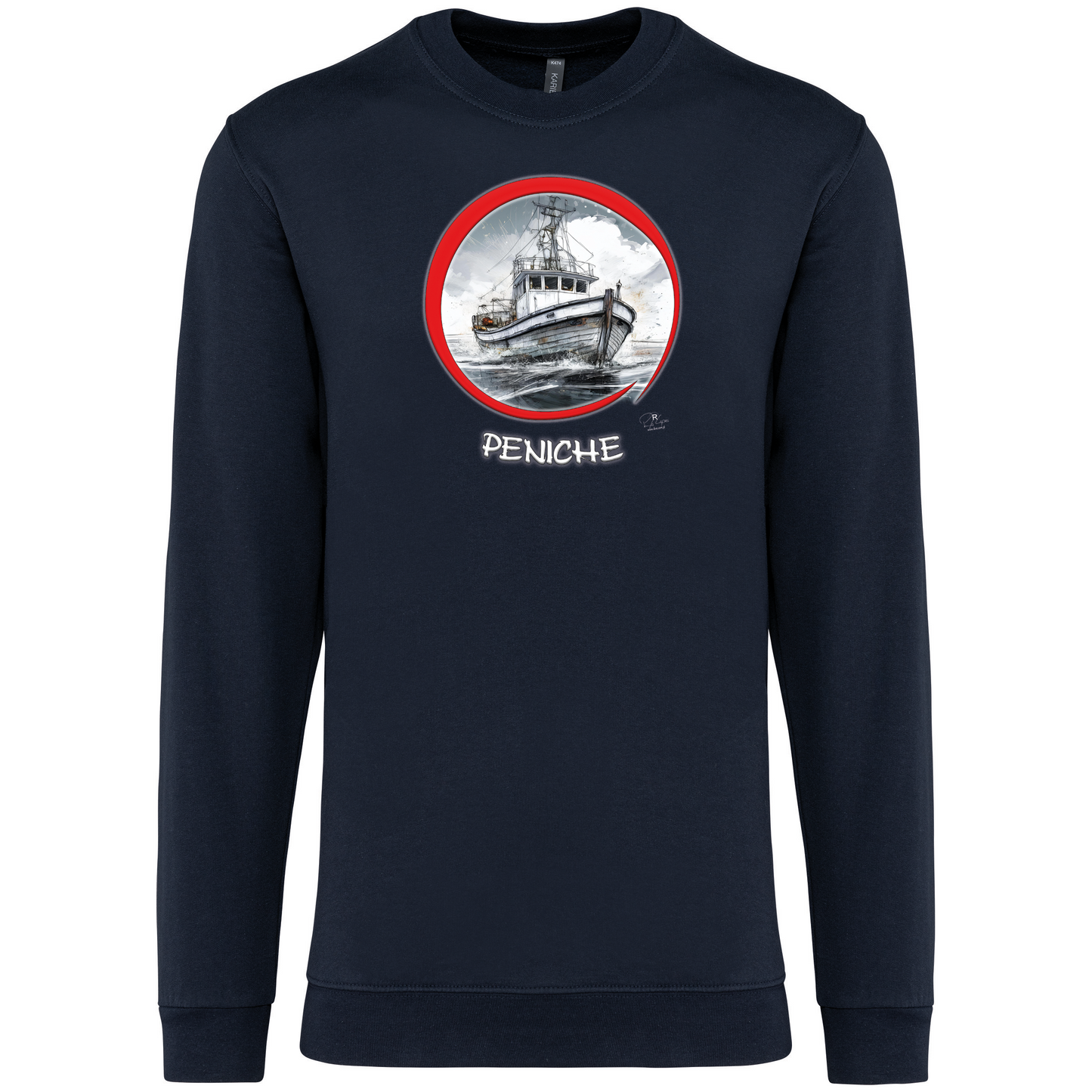 Sweatshirt Kariban sem Capuz Traineira Peniche
