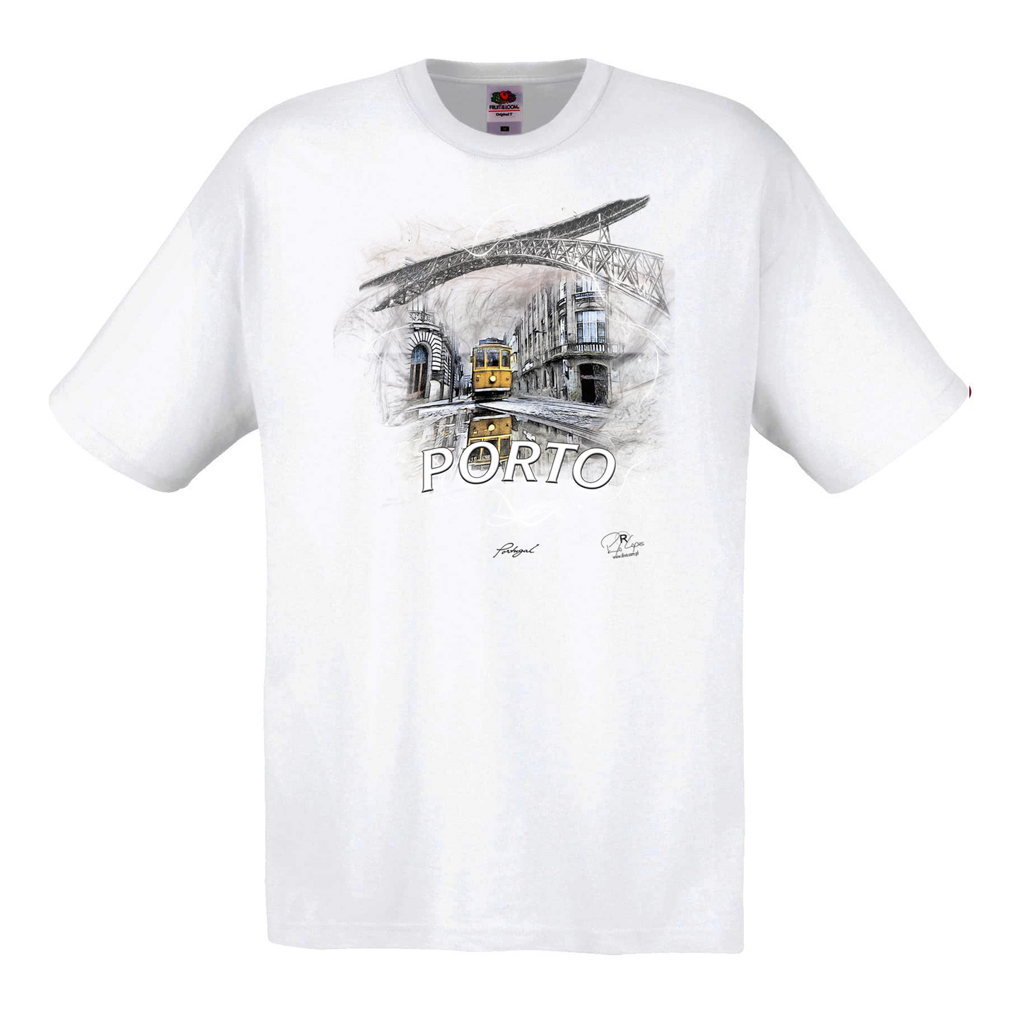 T-shirt Fruit of the Loom, Original 145g, Carreira 22 Porto