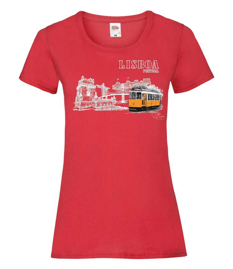 T-shirt Senhora Monumentos Lisboa