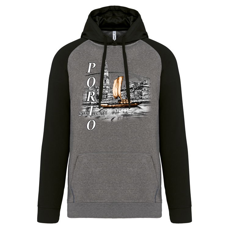 Sweatshirt Bicolor com capuz Ribeira