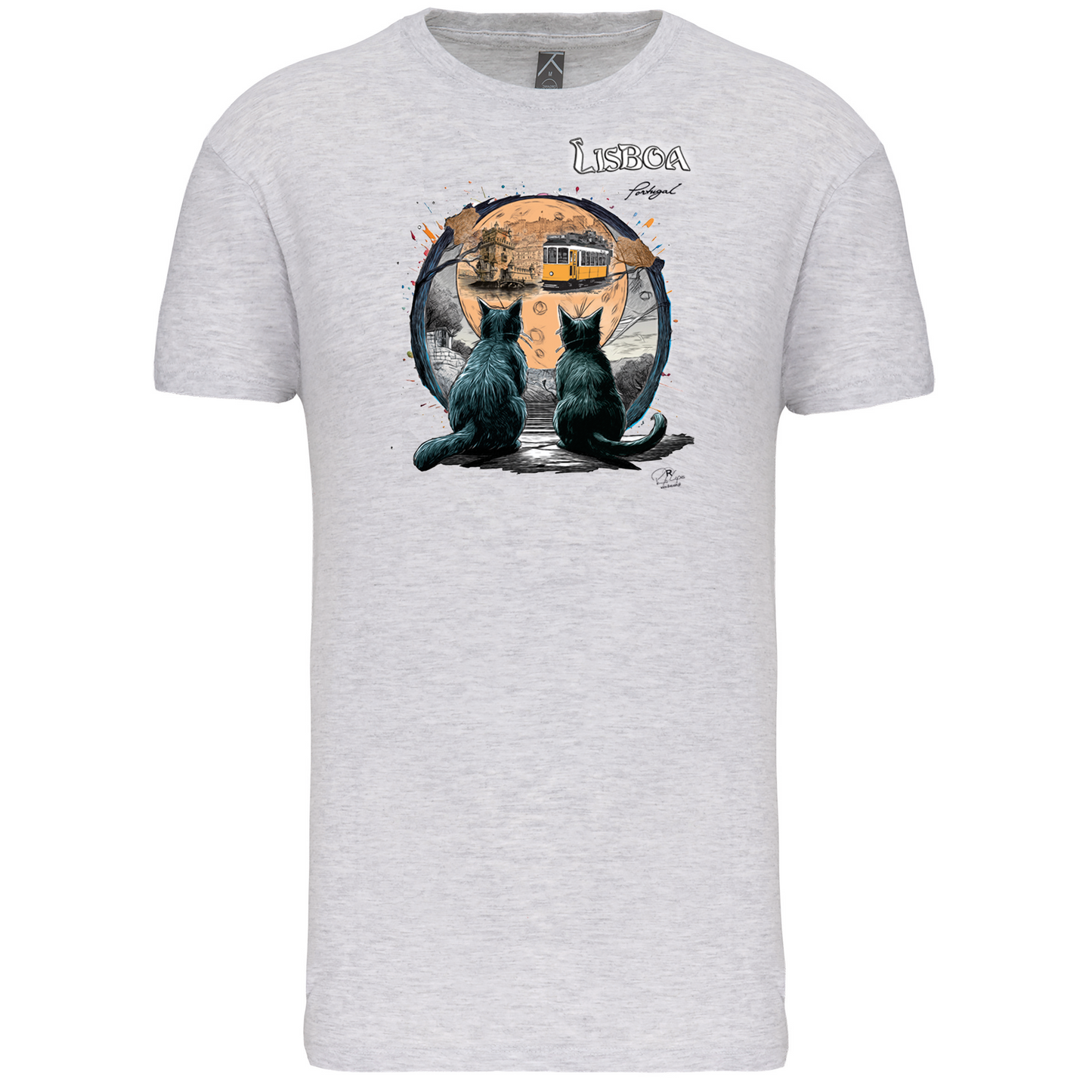 T-Shirt Algodão Biológico Luar Lisboa