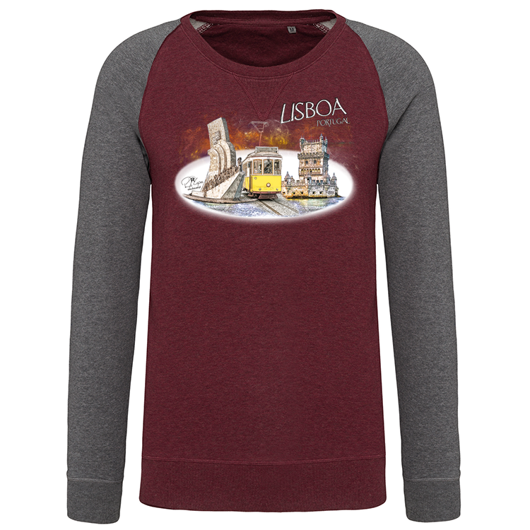 Sweatshirt Bicolor sem capuz Monumentos Belém
