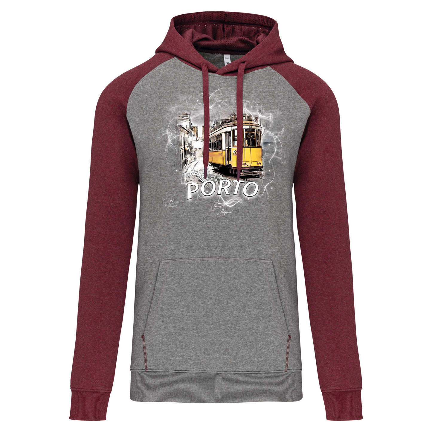 Sweatshirt Bicolor com capuz Carreira 28 Porto