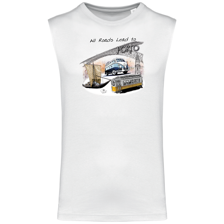 T-shirt Alças All Roads Lead to Porto