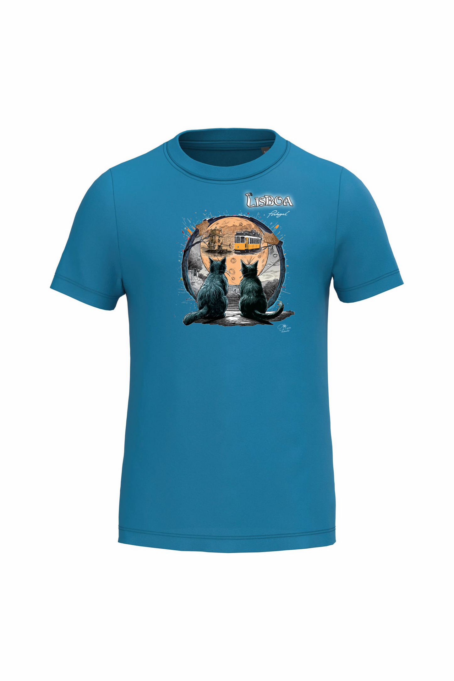 T-shirt de Criança Kariban Luar Lisboa