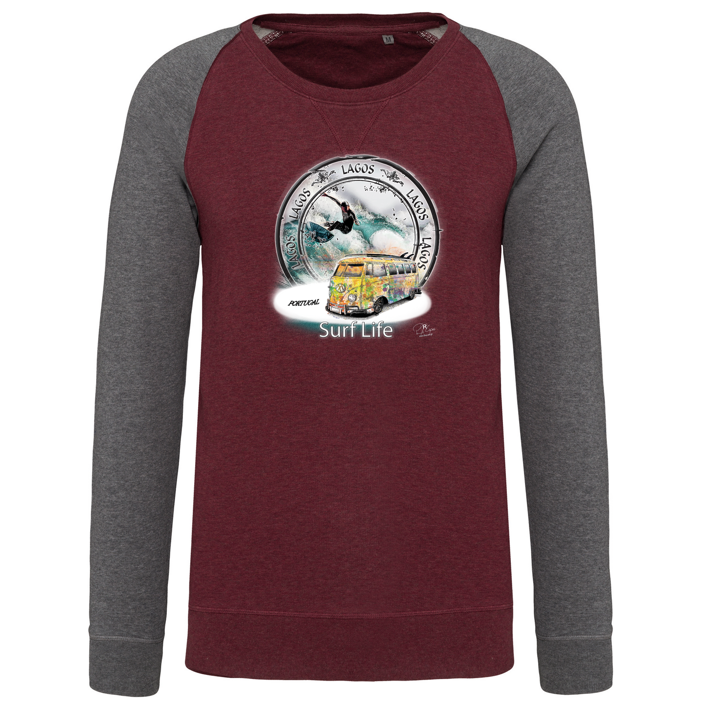 Sweatshirt Bicolor sem capuz Surf Life Lagos