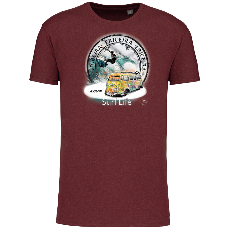 T-Shirt Algodão Biológico Surf Life Ericeira