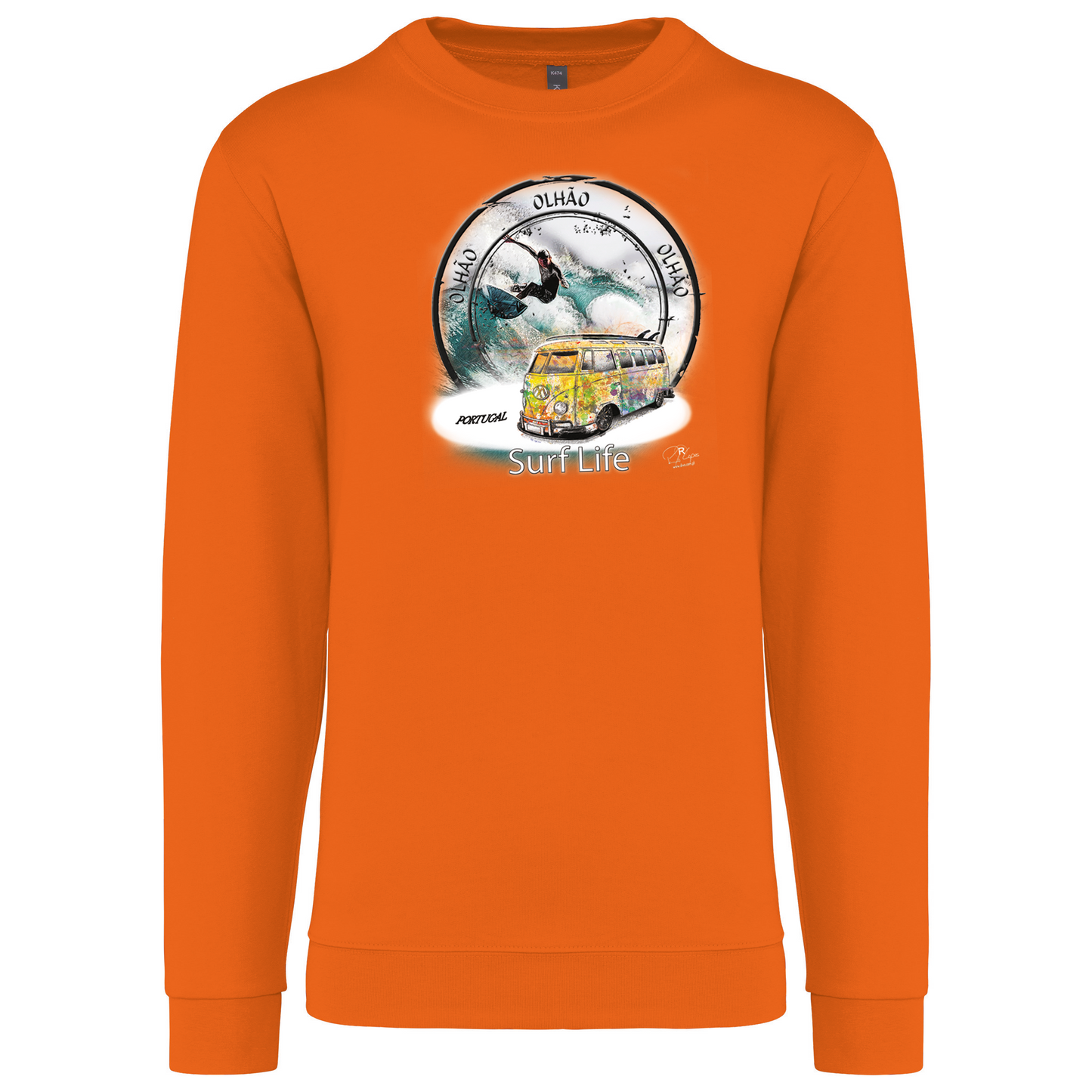 Sweatshirt Kariban sem Capuz Surf Life Olhão