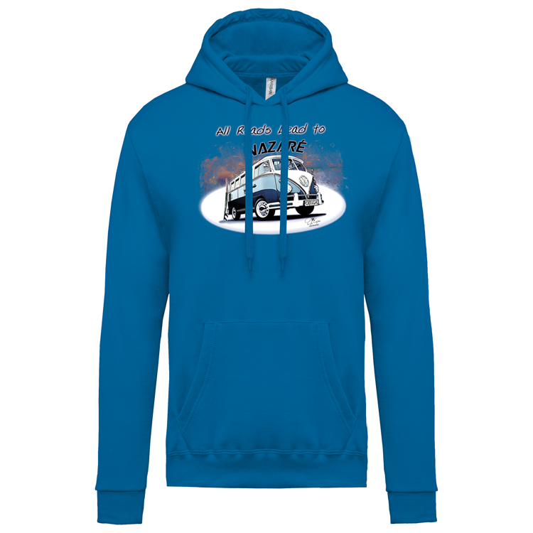 Sweatshirt Kariban com Capuz All Roads Lead to Nazaré