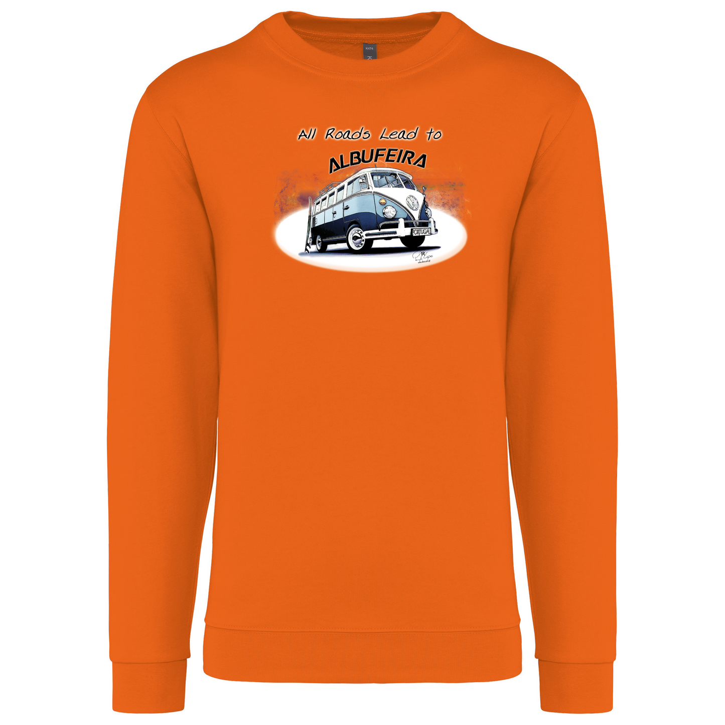 Sweatshirt Kariban sem Capuz All Roads Lead to Albufeira