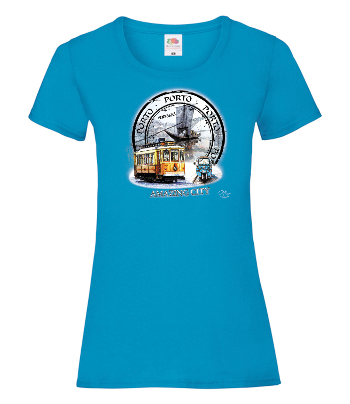 T-shirt Senhora Amazing City Porto