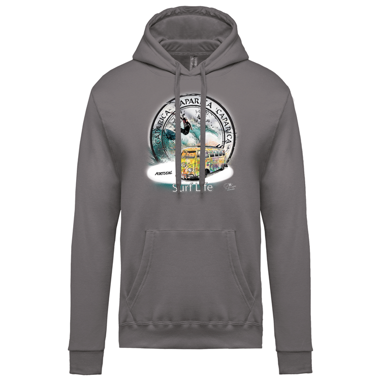 Sweatshirt Kariban com Capuz Surf Life Caparica