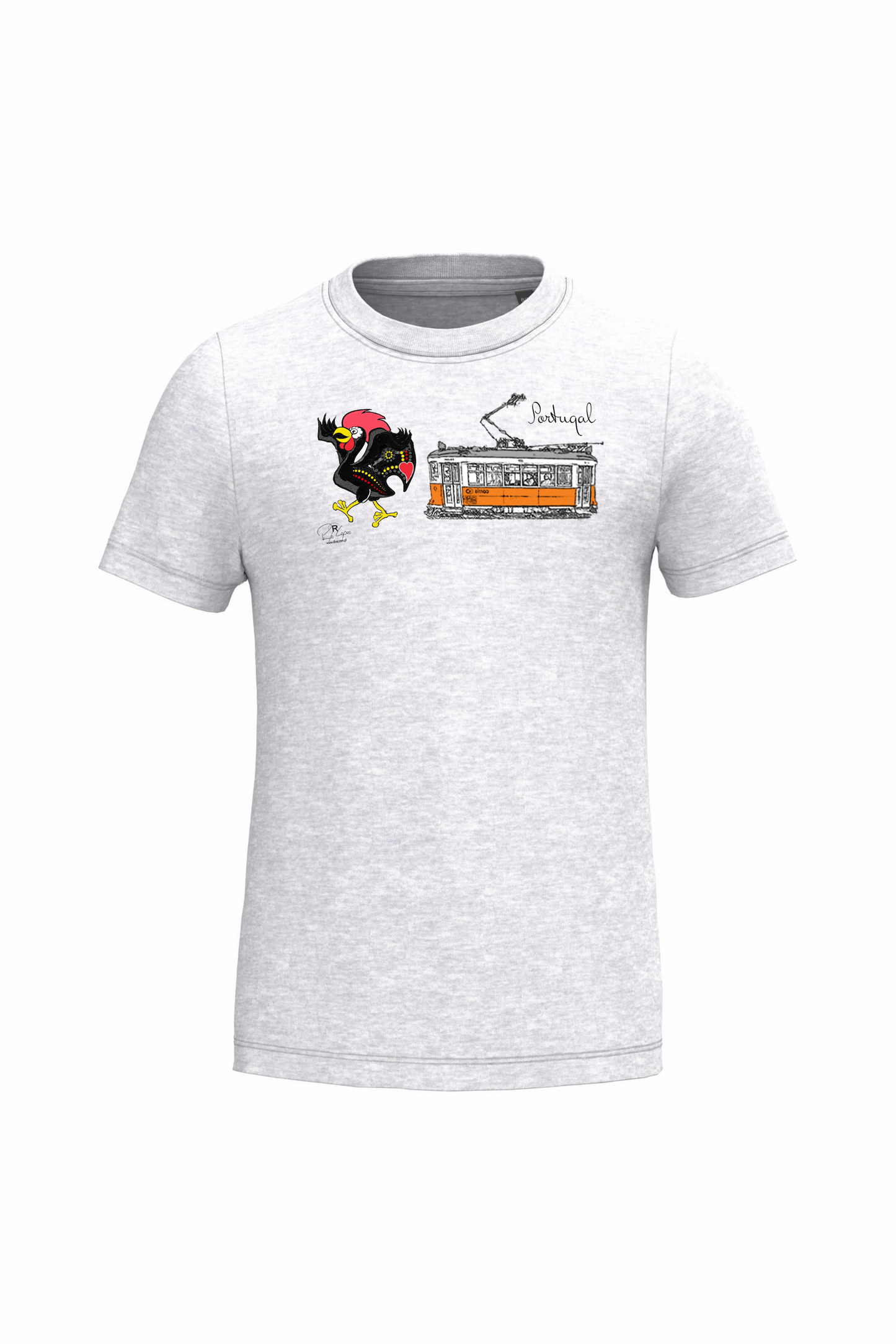 T-shirt de Criança Kariban Galo + E Portugal