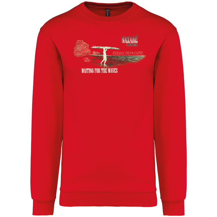 Sweatshirt Kariban sem Capuz Praia do Norte