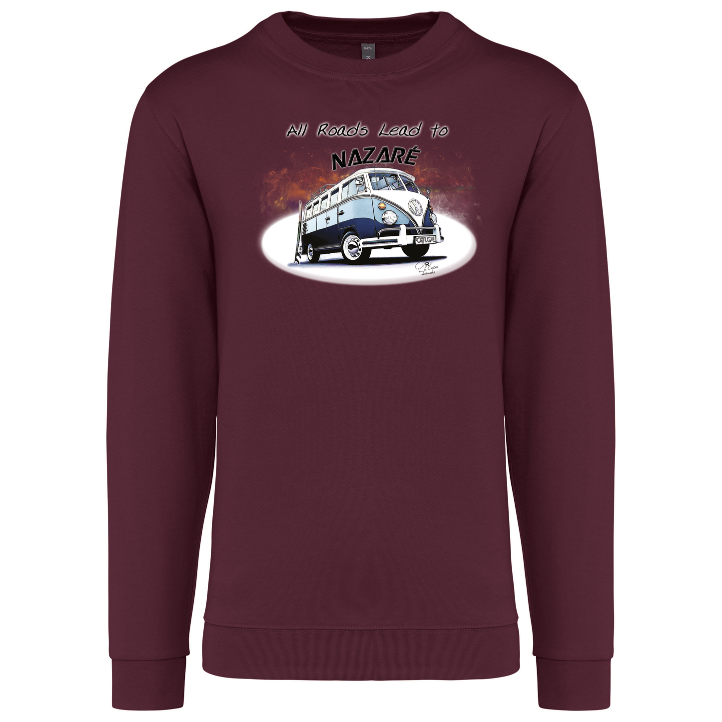 Sweatshirt Kariban sem Capuz All Roads Lead to Nazaré