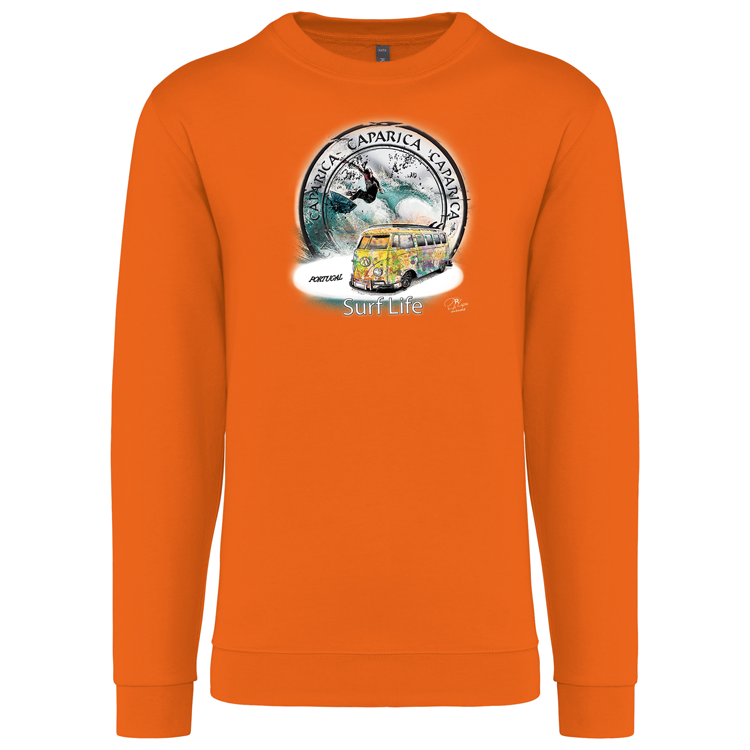 Sweatshirt Kariban sem Capuz Surf Life Caparica