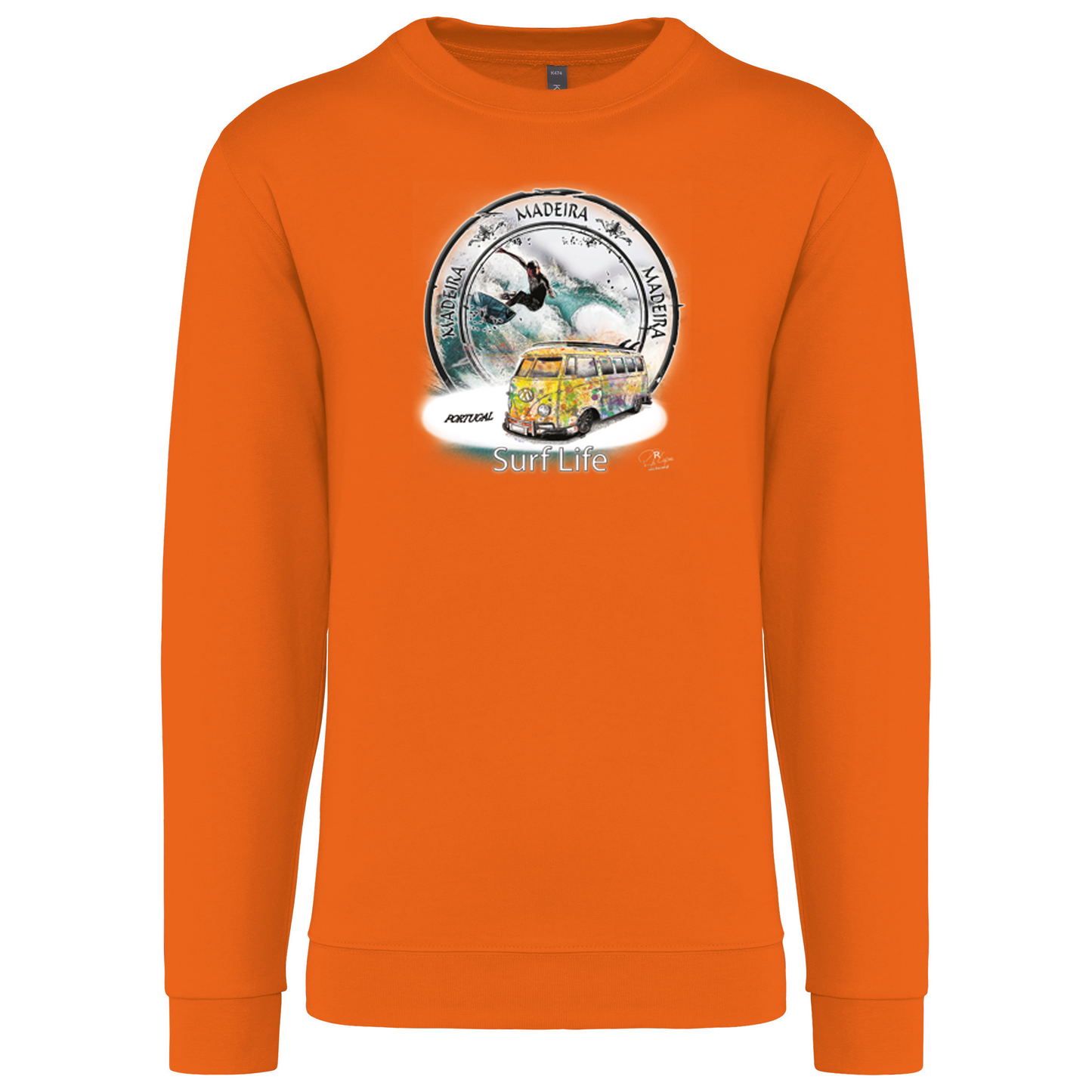Sweatshirt Kariban sem Capuz Surf Life Ilha da Madeira