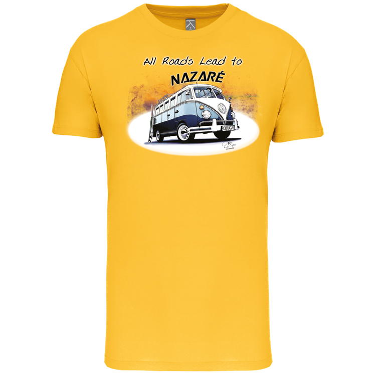 T-Shirt Algodão Biológico All Roads Lead to Nazaré