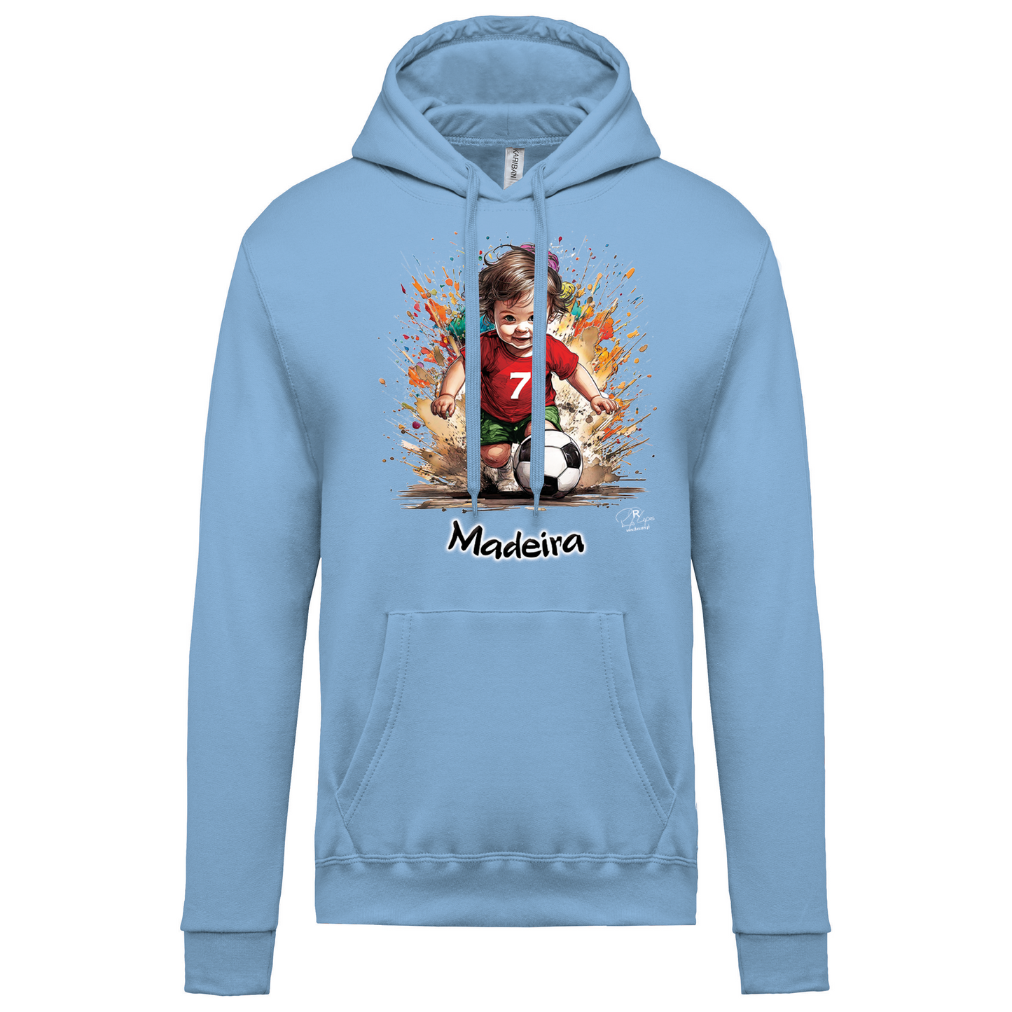 Sweatshirt Kariban com Capuz 7 Madeira