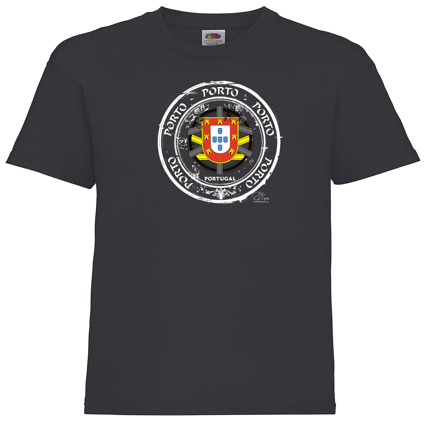 T-shirt Fruit of the Loom Kids Selo Escudo Porto