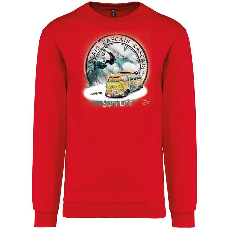 Sweatshirt Kariban sem Capuz Surf Life Cascais