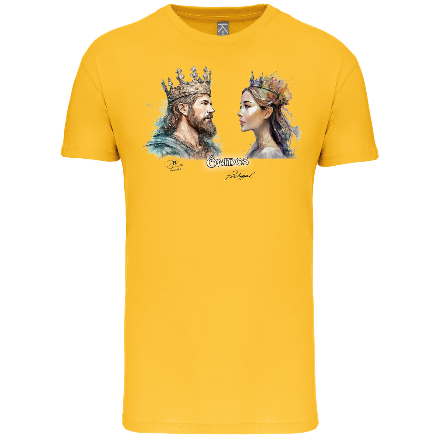 T-Shirt Algodão Biológico King and Queen Óbidos