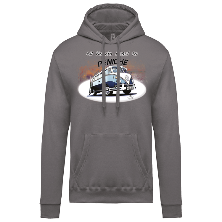 Sweatshirt Kariban com Capuz All Roads Lead to Peniche