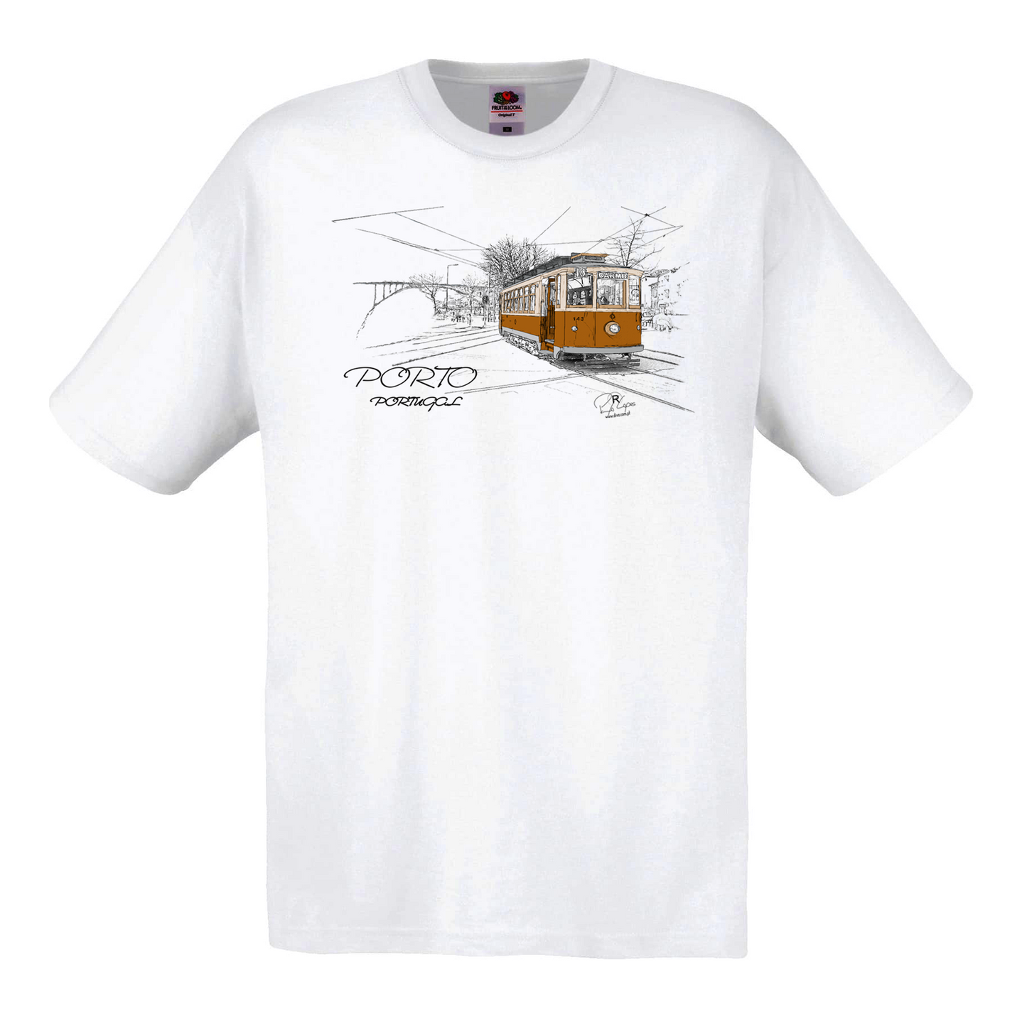 T-shirt Fruit of the Loom, Original 145g, Carmo