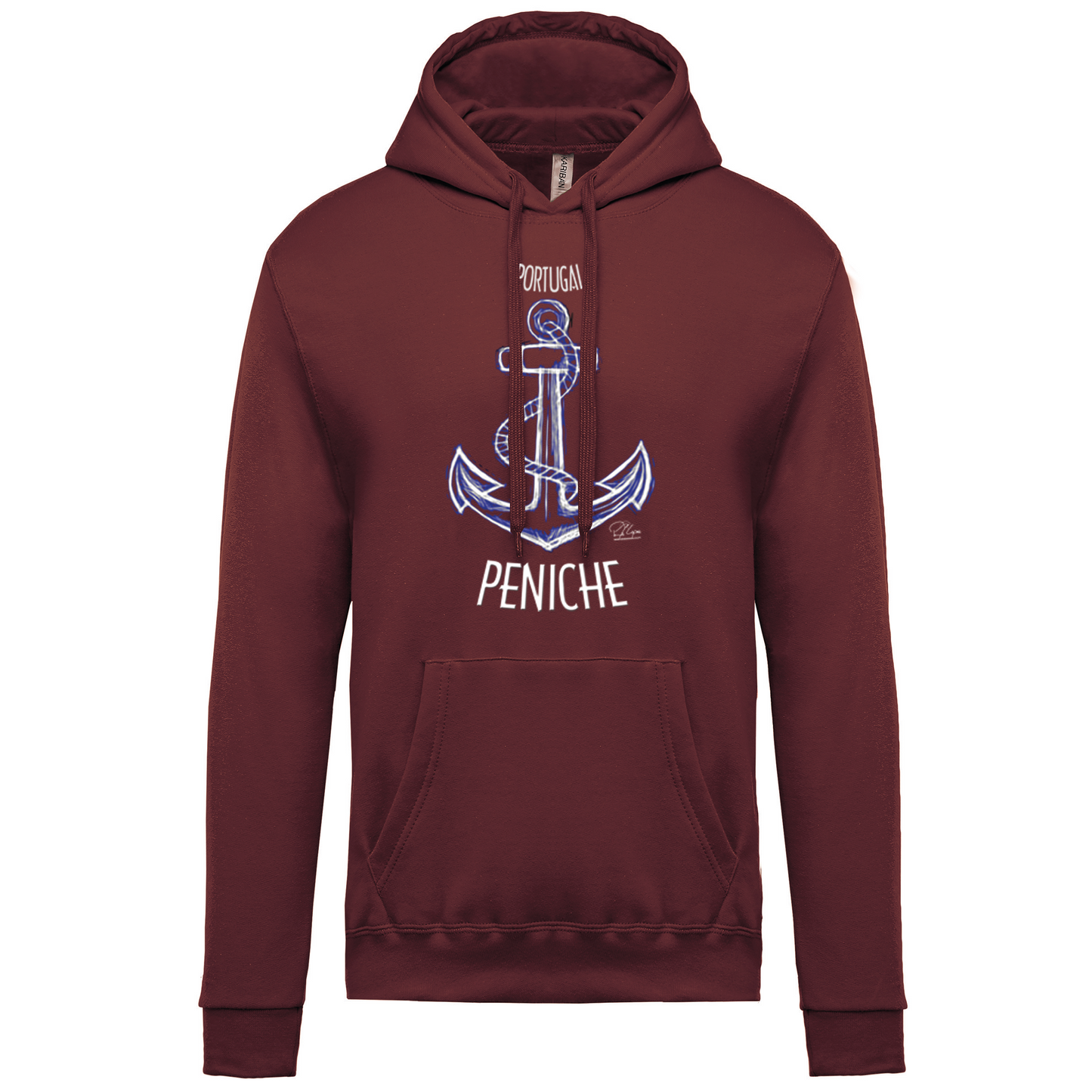 Sweatshirt Kariban com Capuz Âncora Peniche
