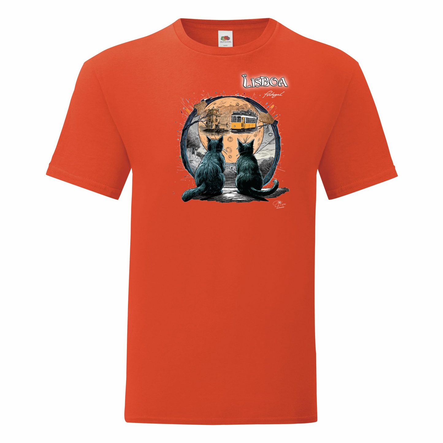 T-shirt Fruit of the Loom, Iconic, 150g, Luar Lisboa