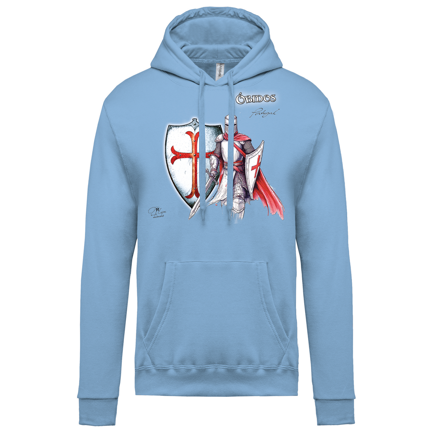 Sweatshirt Kariban com Capuz Templário Óbidos