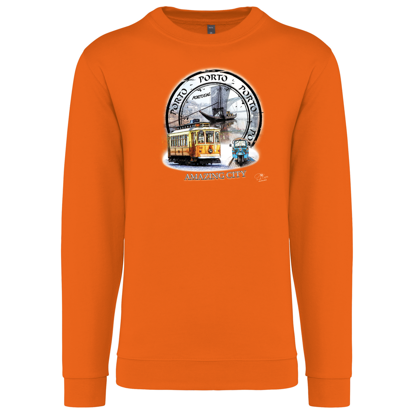 Sweatshirt Kariban sem Capuz Amazing City Porto