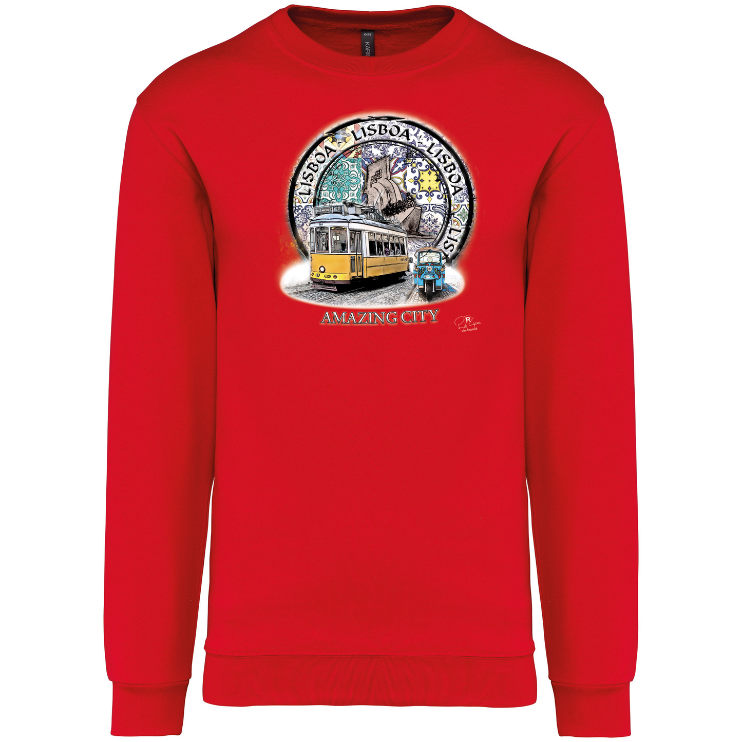 Sweatshirt Kariban sem Capuz Amazing City Lisboa