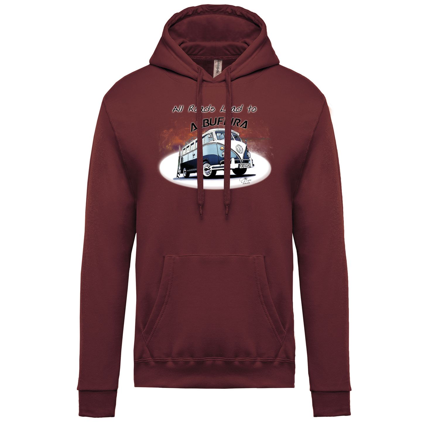 Sweatshirt Kariban com Capuz All Roads Lead to Albufeira